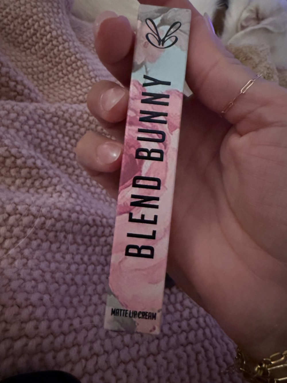 Blend Bunny shade Moody Deep Plum Lip Shade in Square Box